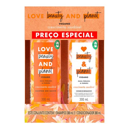 Kit Love Beauty And Planet Maca Peruana & Cumaru Shampoo 300ml + Condicionador 300ml Kit Love Beauty And Planet Maca Peruana & Cumaru Shampoo 300ml + Condicionador 300ml