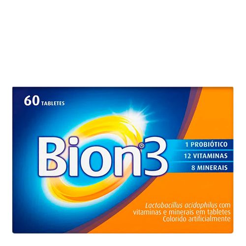Multivitamínico com Probiótico Bion3 Adultos 60 Tabletes