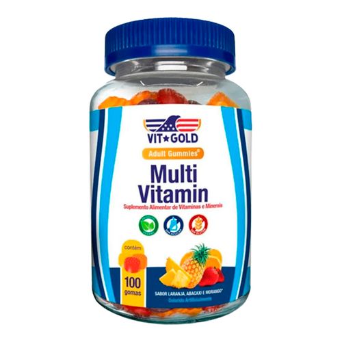 Multivitamínico Vitgold 100 Gomas Mastigáveis