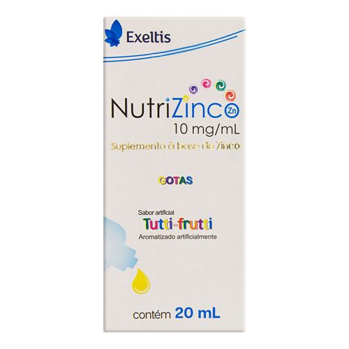 NutriZinco Gotas Tutti-Frutti 10mg/ml Exeltis 20ml NutriZinco Gotas Tutti-Frutti 10mg/ml Exeltis 20ml