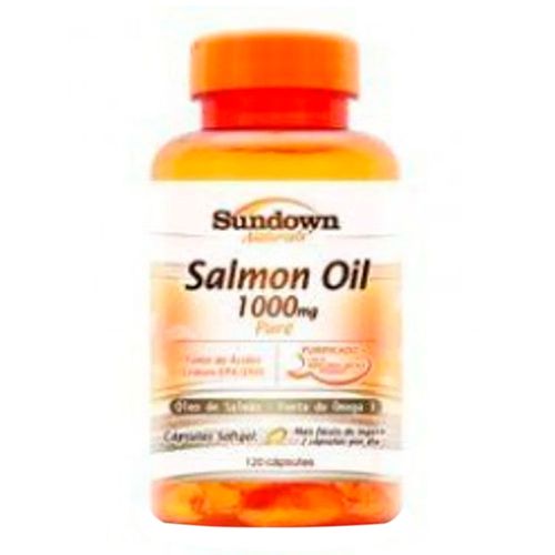 Óleo de Salmão Sundown Naturals Salmon Oil 1000mg 120 Cápsulas Óleo de Salmão Sundown Naturals Salmon Oil 1000mg 120 Cápsulas