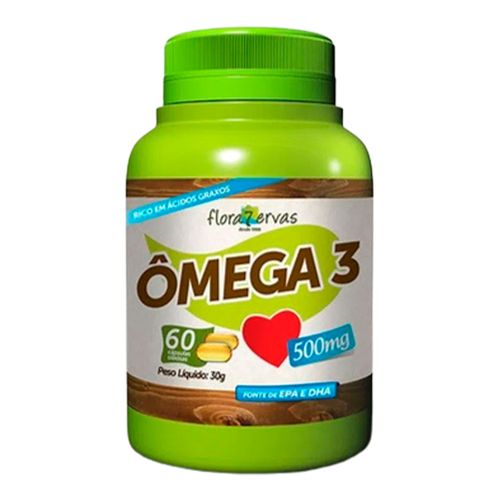 Ômega 3 Flora 7 Ervas 60 Cápsulas 1g Ômega 3 Flora 7 Ervas 60 Cápsulas 1g