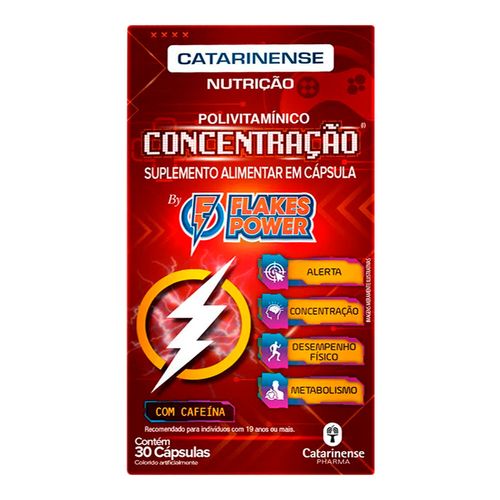 Polivitamínico Flakes Power 30 Comprimidos Polivitamínico Flakes Power 30 Comprimidos