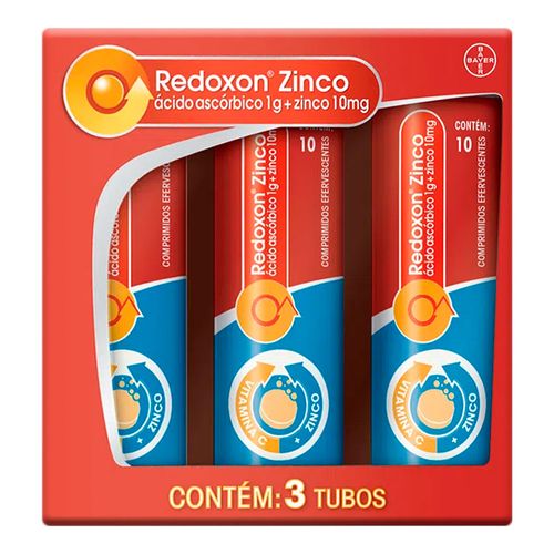 Redoxon Zinco Efervescente Bayer 30 Comprimidos Redoxon Zinco Efervescente Bayer 30 Comprimidos
