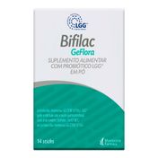 Suplemento Alimentar Bifilac Geflora com Probiótico LGG em Pó 14 Sticks