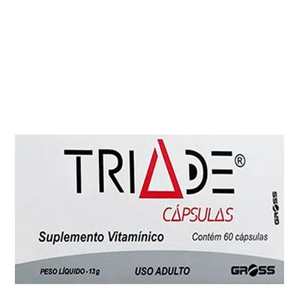 Suplemento Vitamínico Tríade Gross 60 Cápsulas