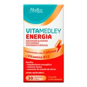 Suplemento Alimentar VitaMedley Energia 30 Cápsulas