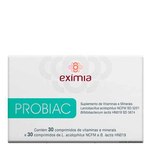 Suplemento de Vitaminas e Minerais Exímia Probiac 60 Cápsulas Suplemento de Vitaminas e Minerais Exímia Probiac 60 Cápsulas