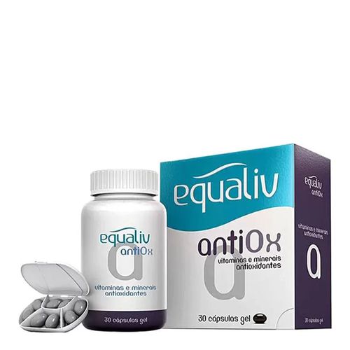 Vitaminas e Minerais Antioxidantes Equaliv Antiox 30 Cápsulas