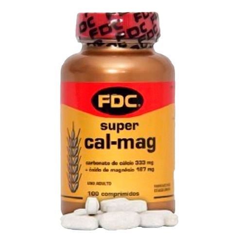 FDC Super Cal 333mg + Magnésio 167mg 100 cápsulas FDC Super Cal 333mg + Magnésio 167mg 100 cápsulas