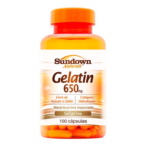 Gelatina Sundown Naturals Gelatin 650mg 100 Cápsulas Gelatina Sundown Naturals Gelatin 650mg 100 Cápsulas