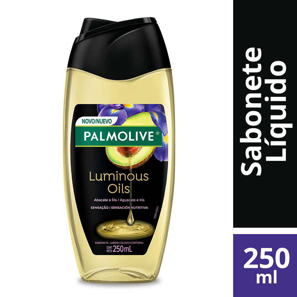 Kit 4 Un Sabonete Líquido Palmolive Luminous Oils Íris 250ml na