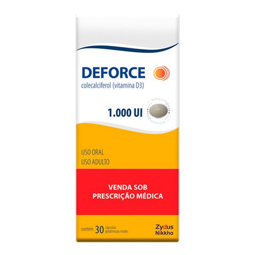Deforce 1.000UI Zydus Nikkho 30 Cápsulas