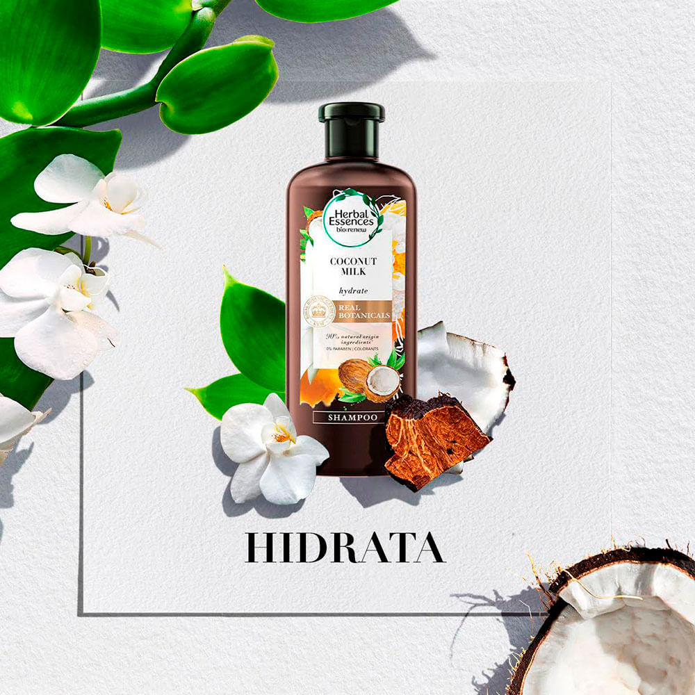 Shampoo Herbal Essences Bio:Renew Leite de Coco 400ml - Drogaria