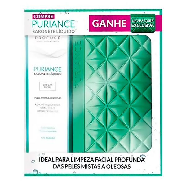 Kit Sabonete Líquido Profuse Puriance Grátis Necessaire
