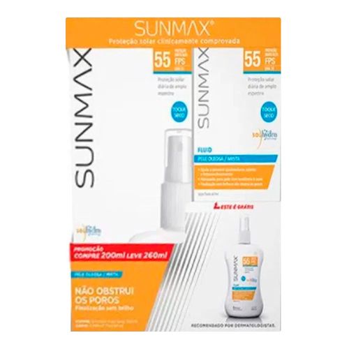 Kit Protetor Solar Sunmax Fluído Stiefel 260 Unidades Kit Protetor Solar Sunmax Fluído Stiefel 260 Unidades