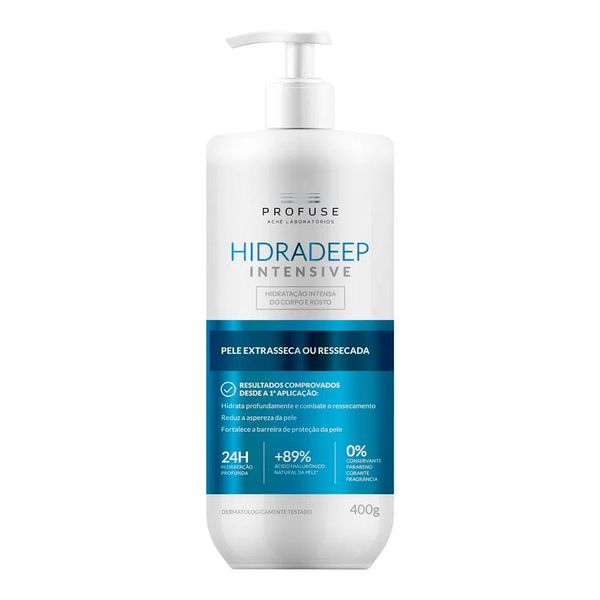Hidratante Corporal Profuse Hidradeep Intensive Pele Extrasseca ou Ressecada 400g
