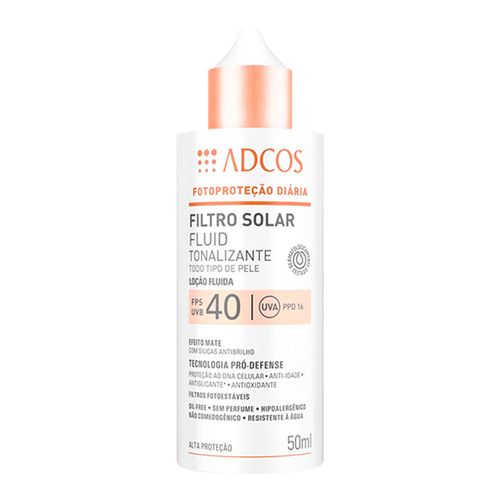 Filtro Solar Tonalizante Adcos Fluid Beige FPS40 50ml