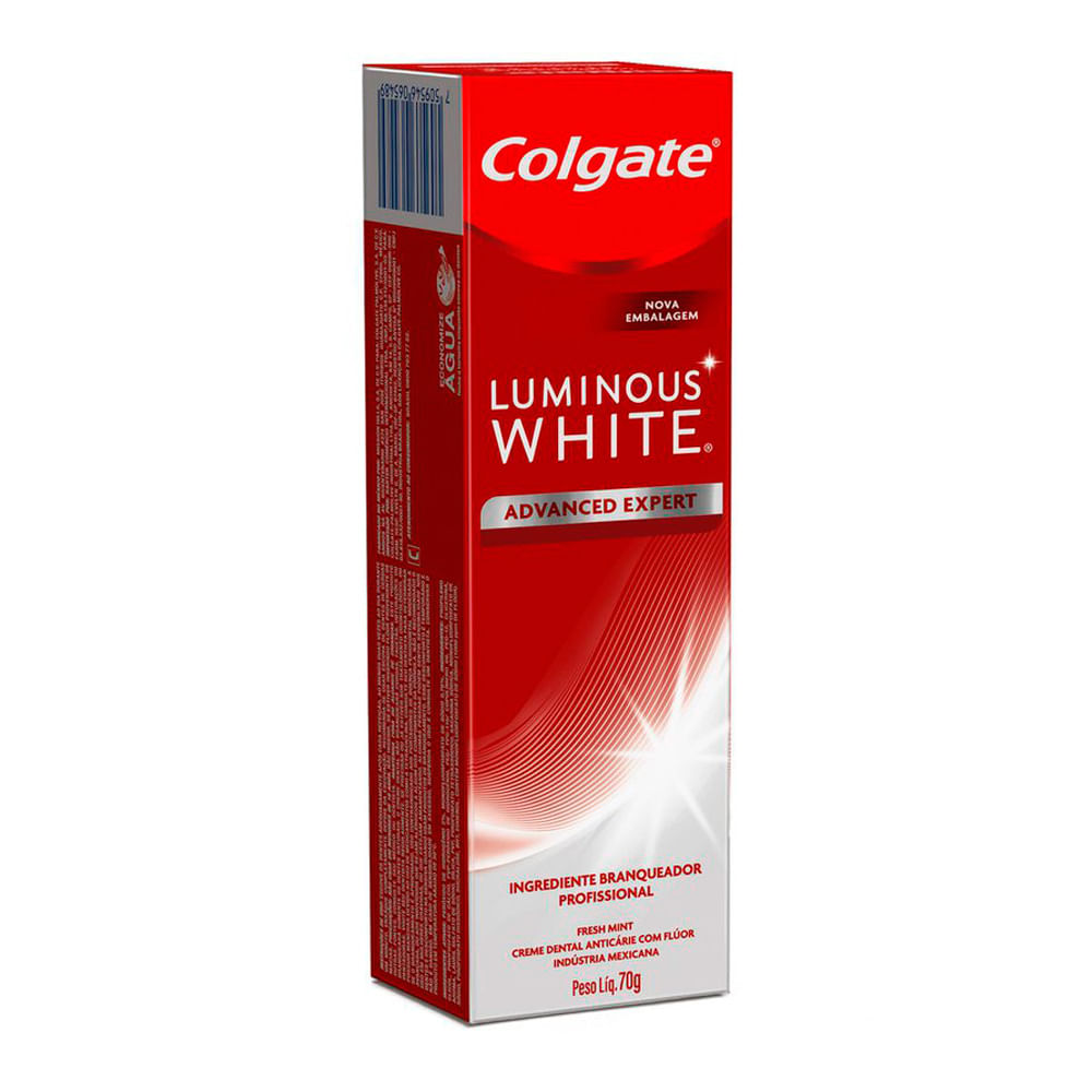 creme dental colgate luminous white advanced 70g