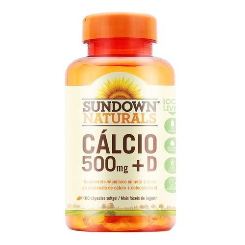 Suplemento Vitamínico Sundown Cálcio + Vitamina D 500mg 100 Comprimidos Suplemento Vitamínico Sundown Cálcio + Vitamina D 500mg 100 Comprimidos