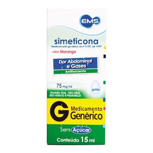 Simeticona 75mg/ml Genérico EMS Gotas 15ml Simeticona 75mg/ml Genérico EMS Gotas 15ml