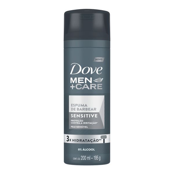Espuma de Barbear Dove Men Sensitive 200ml