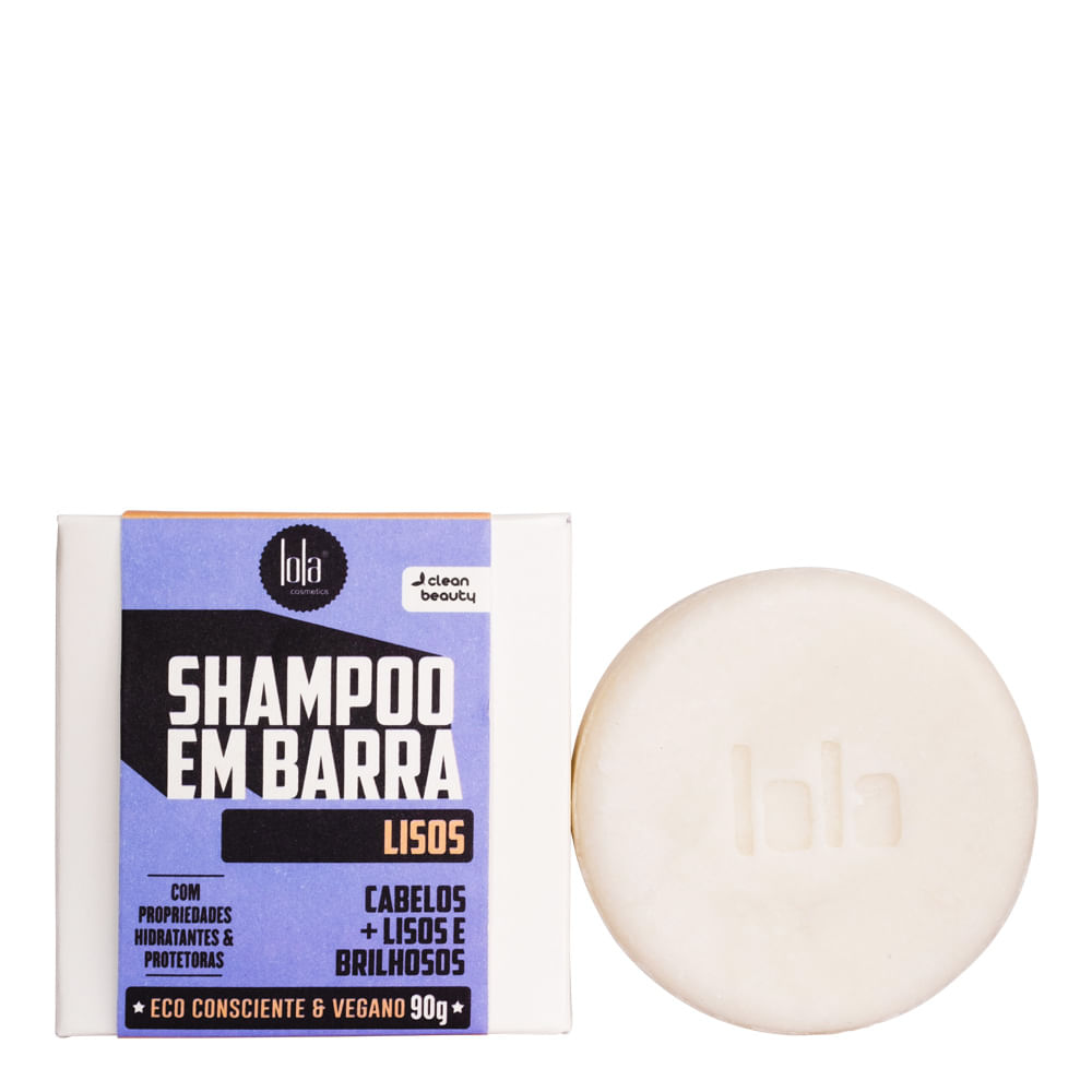 Shampoo Lola em Barra Lisos Eco Consciente e Vegano 90g Drogaria Sao