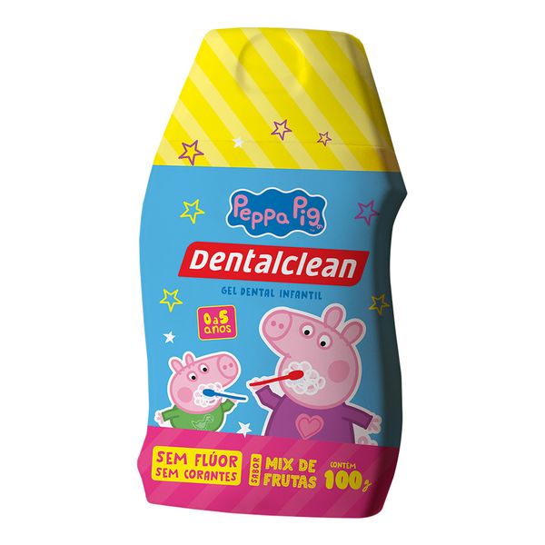 Pasta de Dente Gel Infantil Dentalclean Peppa Pig Mix de Frutas 100g
