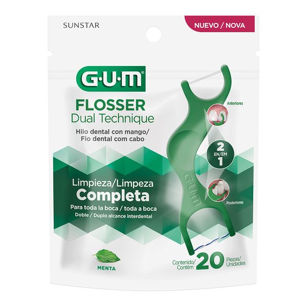 Fio Dental Flosser Dual Techinique 20 Unidades