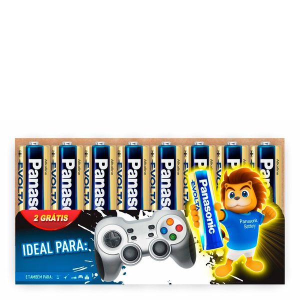 Pilha Panasonic Alcalina Premium AAA 8 Unidades
