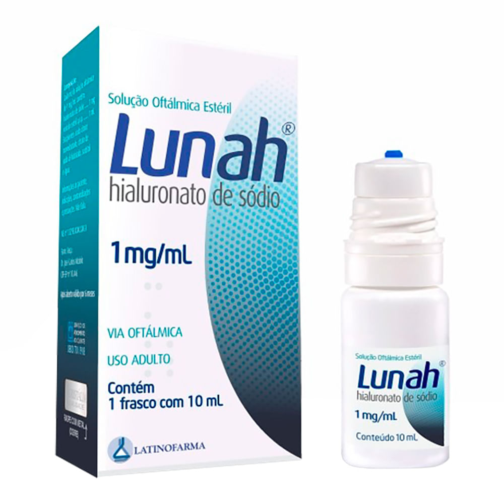 Colírio Lubrificante Lunah 1mg/ml 10ml