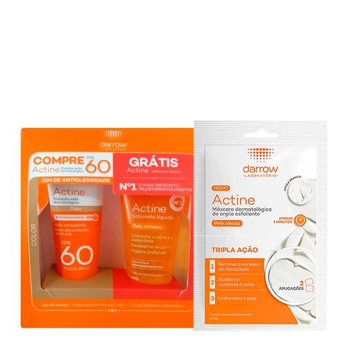935129311---Kit-Facial-Darrow-Protetor-Solar-FPS60-40g---Sabonete-Liquido-60ml---Mascara-Dermatologica-de-Argila-Esfoliante-Peles-Oleosas-2-Saches-5g