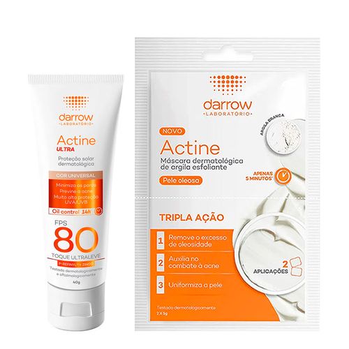 935129359---Kit-Darrow-Protetor-Solar-Facial-Active-80-FPS-com-Cor-40g---Mascara-Facial-Dermatologica-de-Argila-Esfoliante-Peles-Oleosas-2-Saches-de-5g