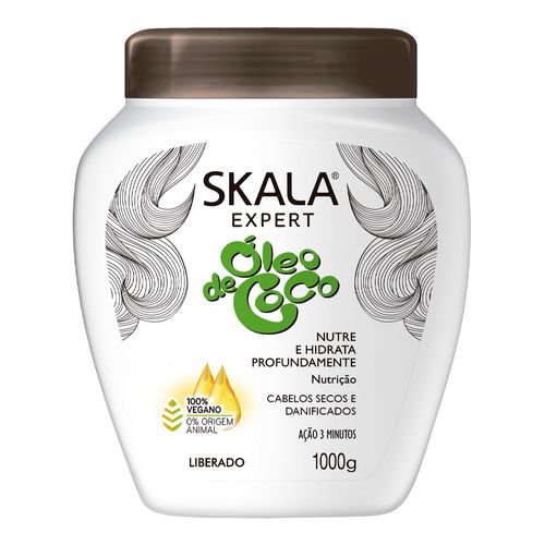 Creme De Tratamento Skala Expert Óleo De Coco 3 Em 1 1000Mg