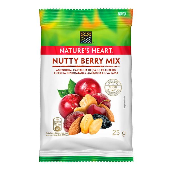 Cereal Snak Natures Heart Nutty Berry Mix 25g