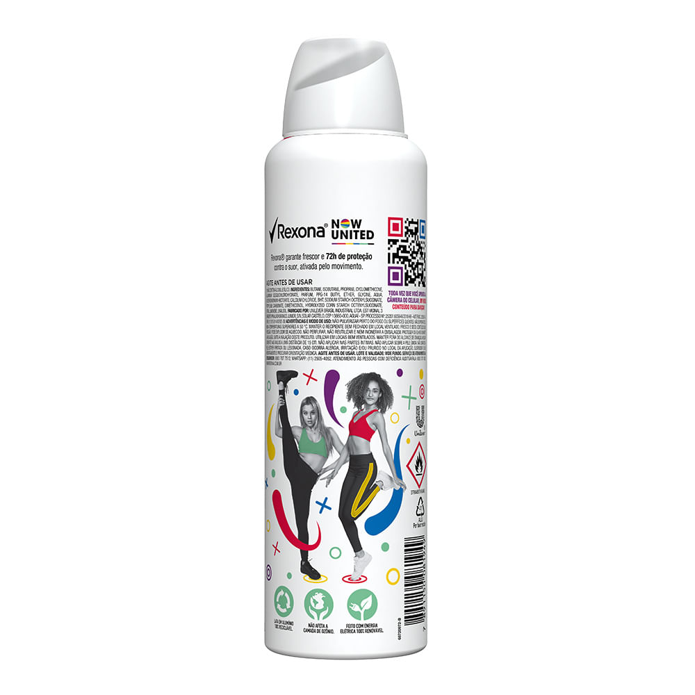 Desodorante Antitranspirante Aerosol Feminino Rexona Invisible 72 horas  150ml - Drogaria Sao Paulo