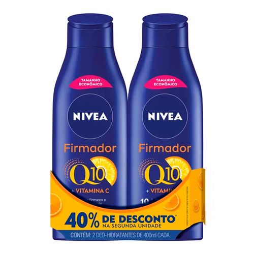 Hidratante Corporal Nivea Q10 Firmador + Vitamina C 2 Unidades Com 400Ml Cada