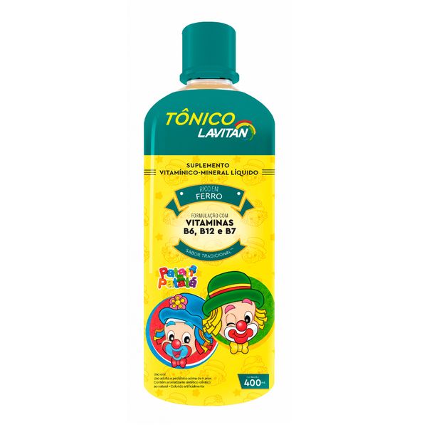 Suplemento Vitamínico Mineral Tônico Lavitan Sabor Tradicional 400ml