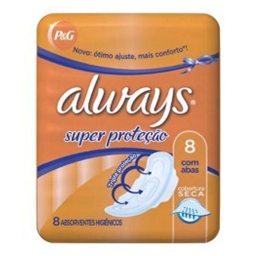 Absorvente-Always-Basico-Seca-Abas-8-Unidades Absorvente-Always-Basico-Seca-Abas-8-Unidades