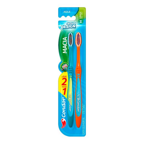Escova Dental Condor Bass 2 Unidades