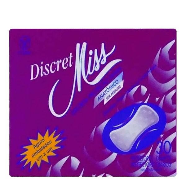 Absorvente Discret Miss Normal Com Abas com 40 unidades