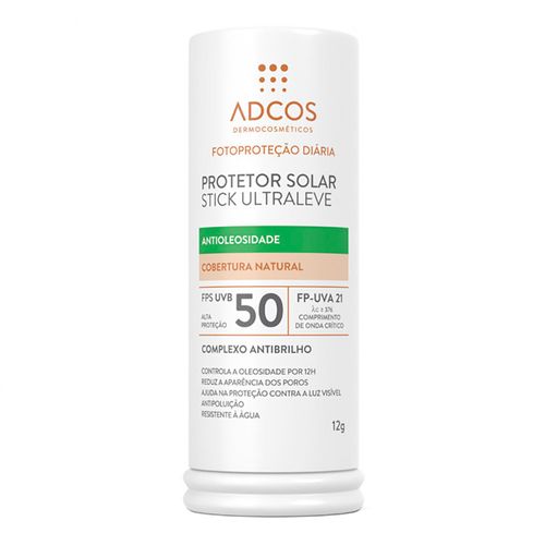 Protetor Solar Facial Adcos Anti Oleosidade Ultraleve 50 FPS 12g Protetor Solar Facial Adcos Anti Oleosidade Ultraleve 50 FPS 12g