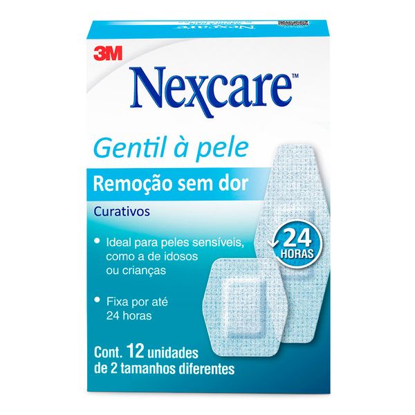 Curativo 3m Nexcare Remoção sem Dor 12 Unidades