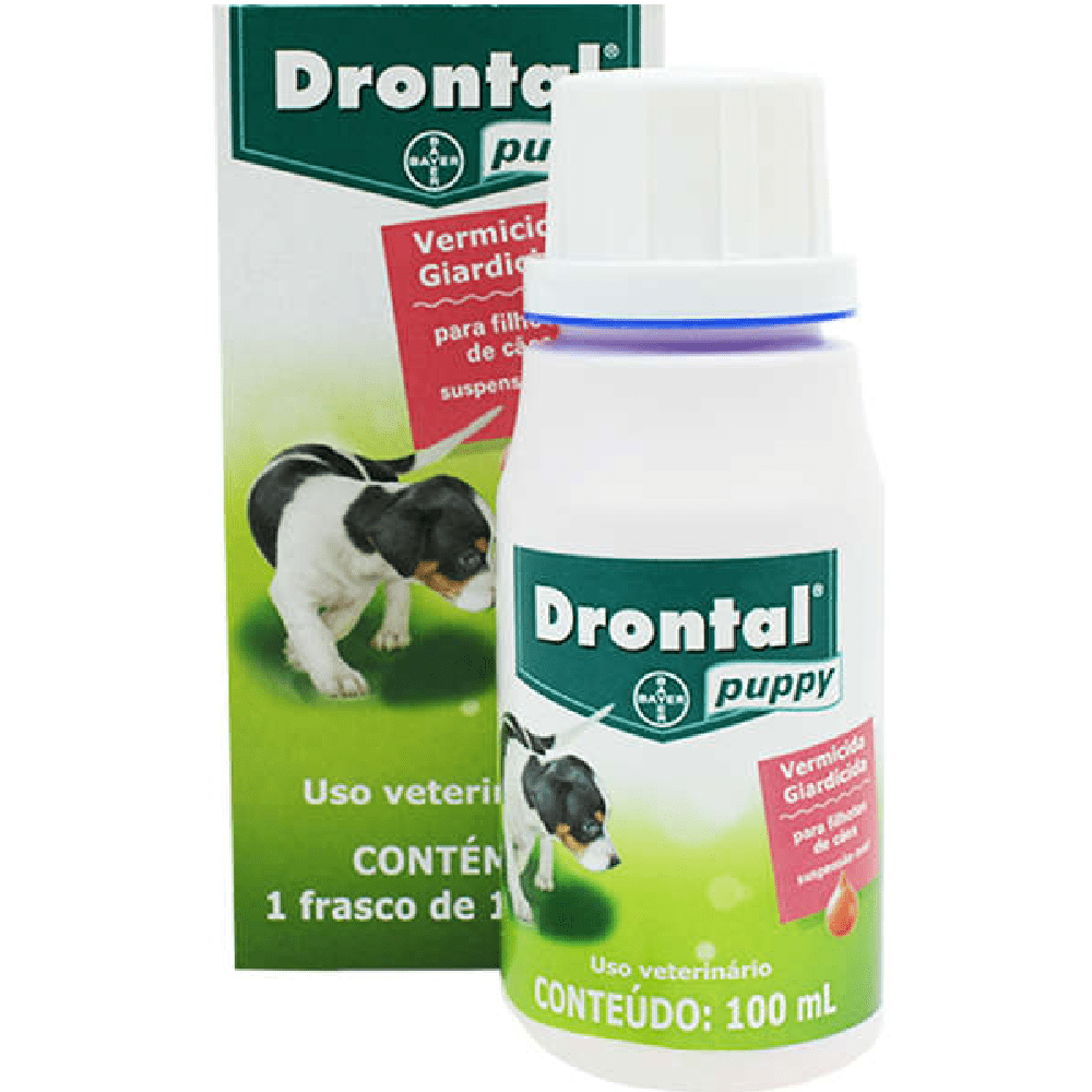 DRONTAL PUPPY para Cães Filhotes frasco com 100ml Drogaria Sao Paulo