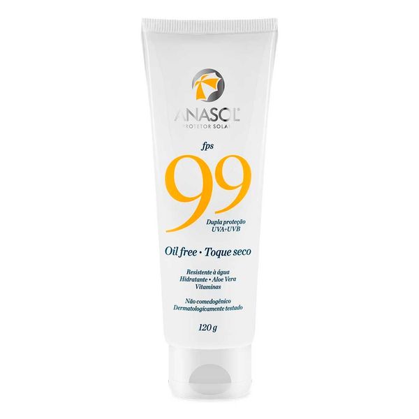 Protetor Solar Anasol Oil Free Toque Seco FPS99 120g