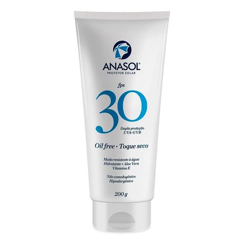 Protetor Solar Anasol Oil Free Toque Seco FPS30 200g