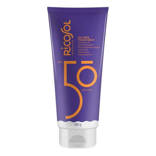 Protetor Solar Ricosol Oil Free Toque Seco FPS50 180g Protetor Solar Ricosol Oil Free Toque Seco FPS50 180g