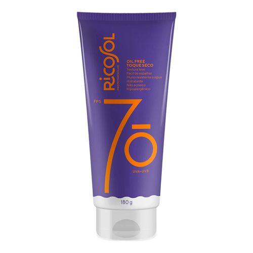 Protetor Solar Ricosol Oil Free Toque Seco FPS70 180g Protetor Solar Ricosol Oil Free Toque Seco FPS70 180g