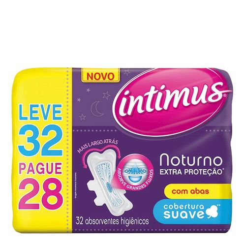 Absorvente Intimus Noturno Extra Proteção Com Abas Absorvente Intimus Noturno Extra Proteção Com Abas