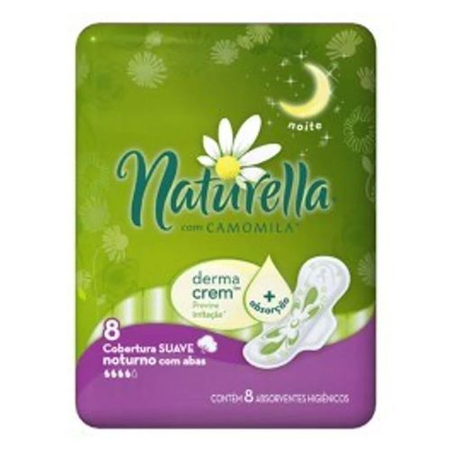Absorvente Naturella Noturno Abas 8 Unidades Absorvente Naturella Noturno Abas 8 Unidades